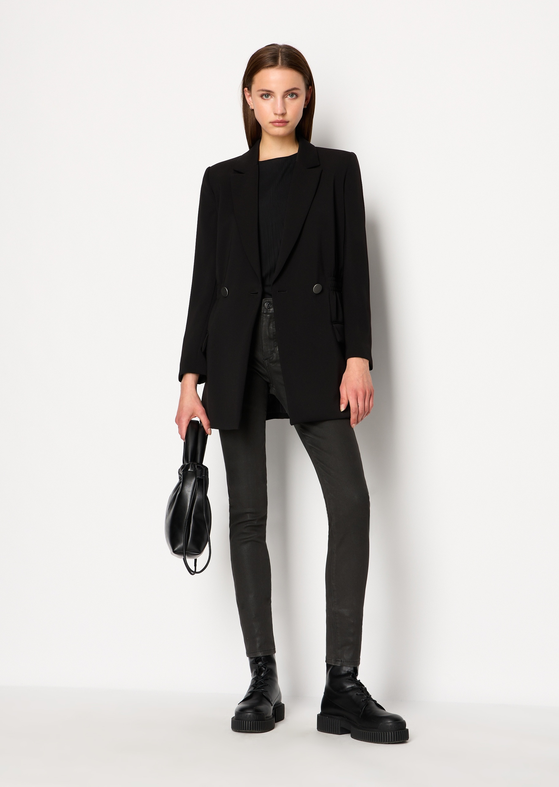 ARMANI EXCHANGE 女士压褶宽松无袖衬衫