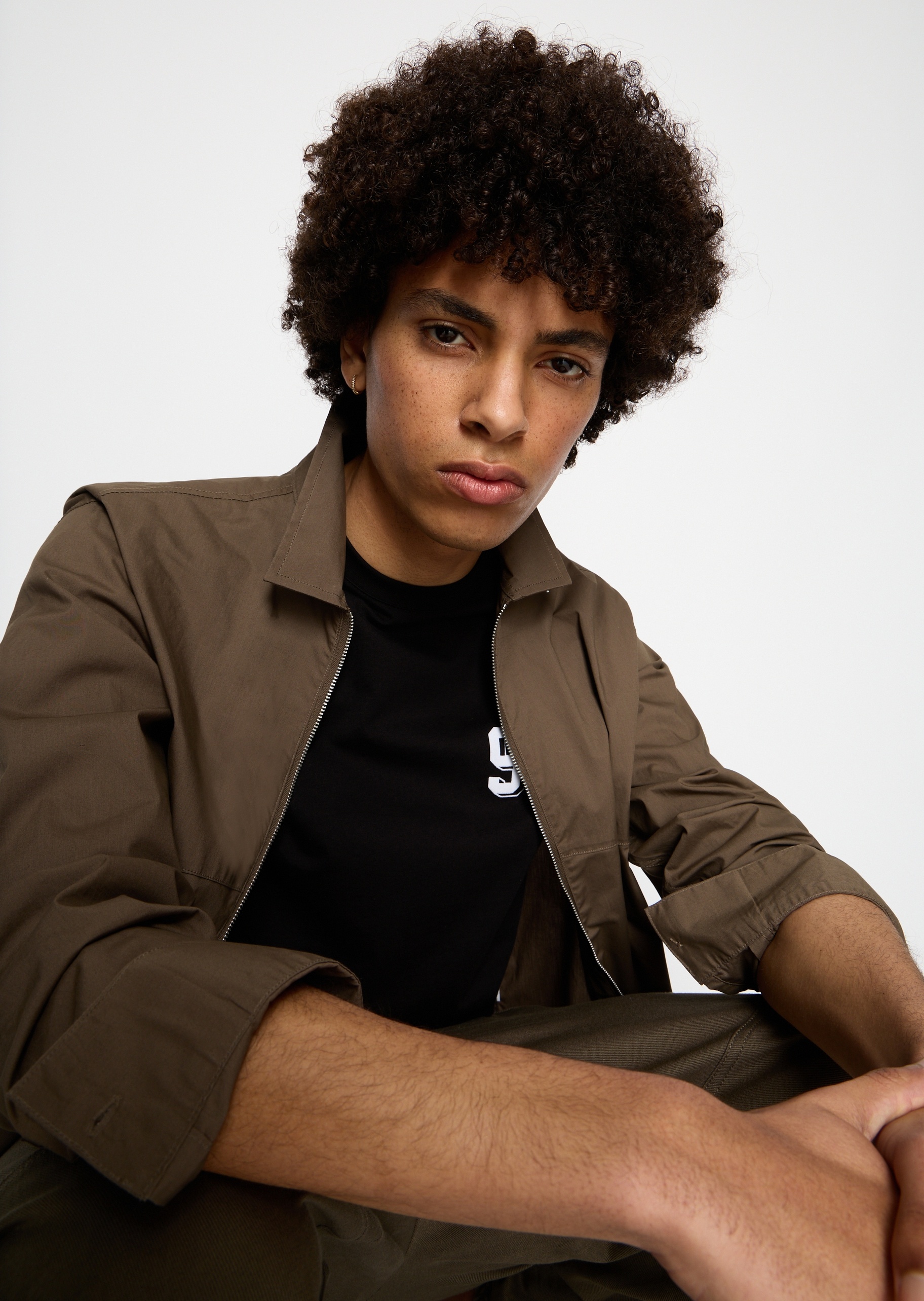 ARMANI EXCHANGE 男士圆领合身全棉纯色T恤