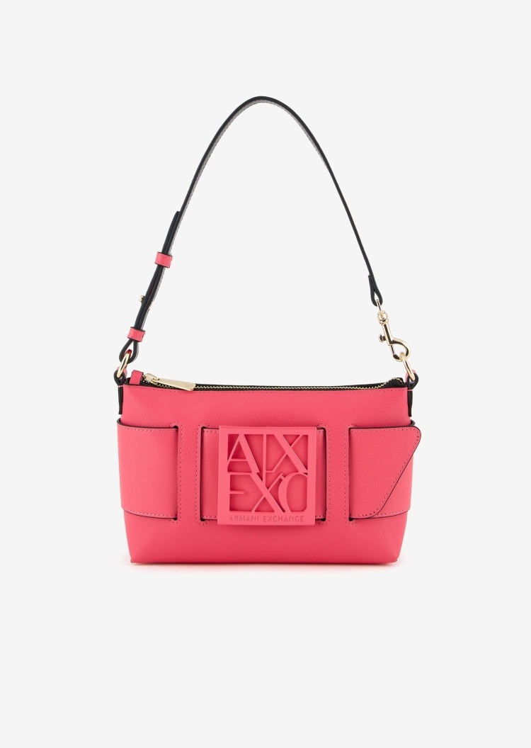 ARMANI EXCHANGE 女士镂空饰带横款单肩包