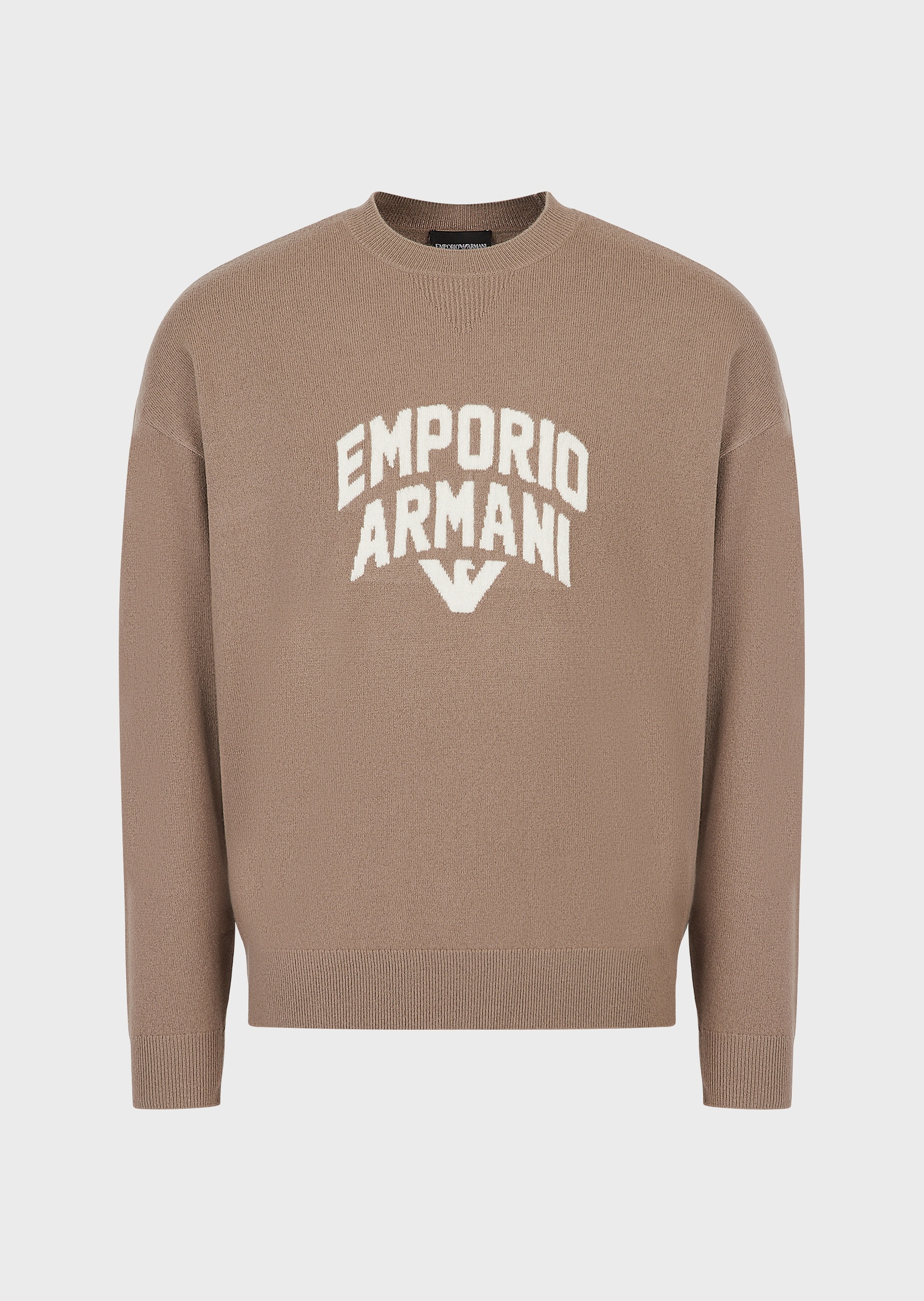 Emporio Armani 醒目提花纯羊毛衫
