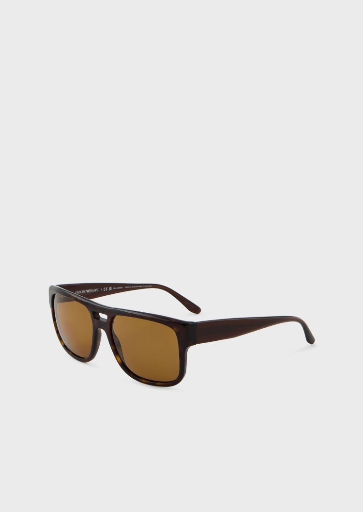 Emporio Armani 双梁粗框枕形太阳镜