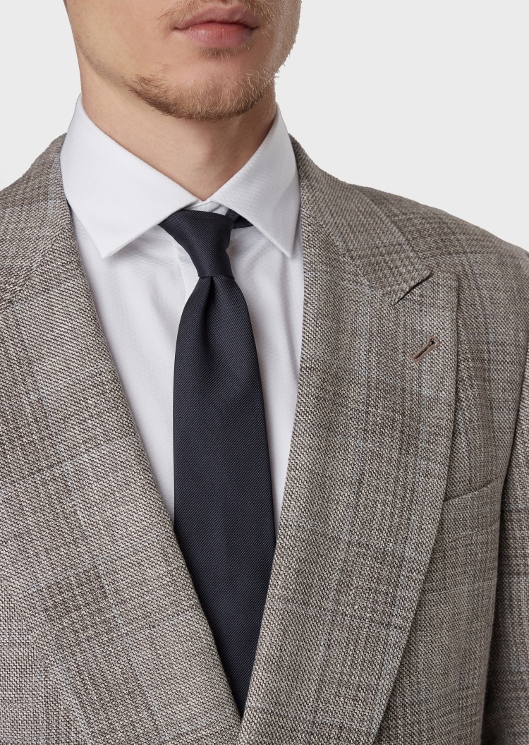 Giorgio Armani 简约纯色商务真丝领带
