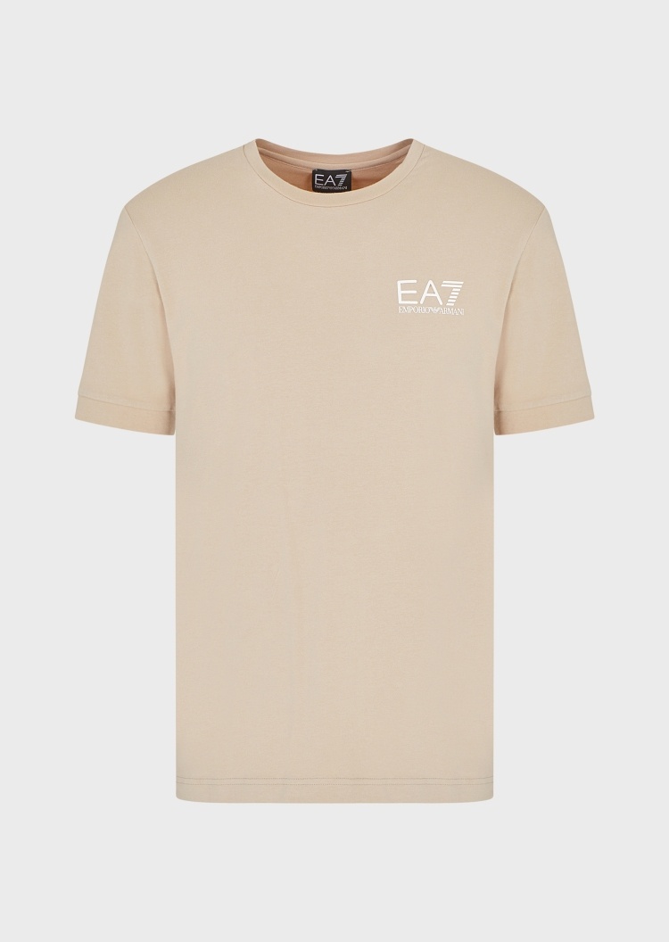 EA7 字母标识圆领T恤