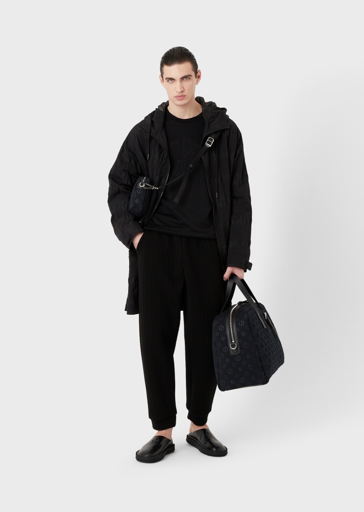 Giorgio Armani 十字针绣标圆领卫衣