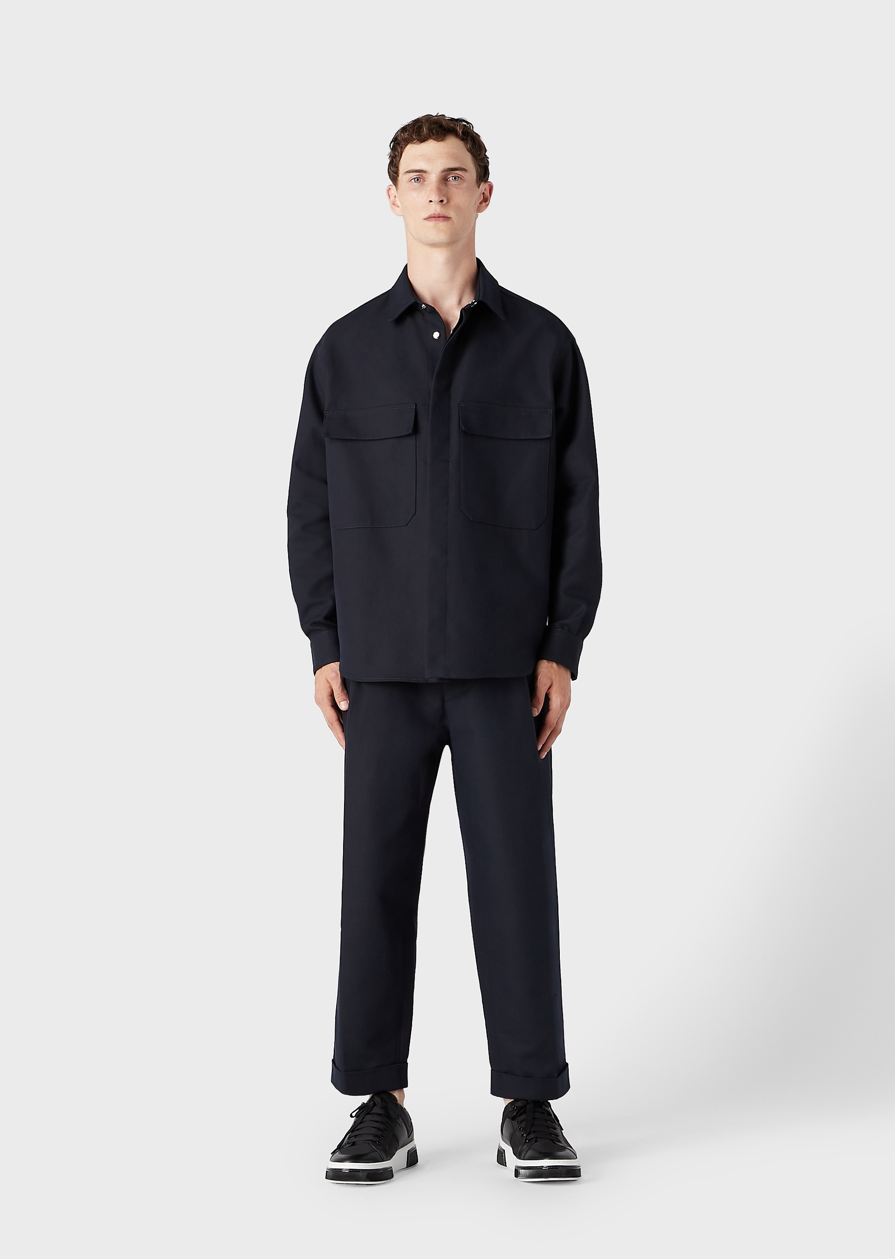 Giorgio Armani 立体廓形单褶休闲裤