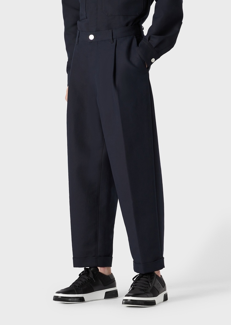 Giorgio Armani 立体廓形单褶休闲裤