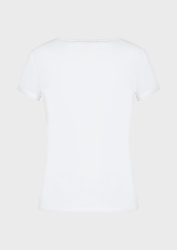 EA7 经典标识V领短袖T恤
