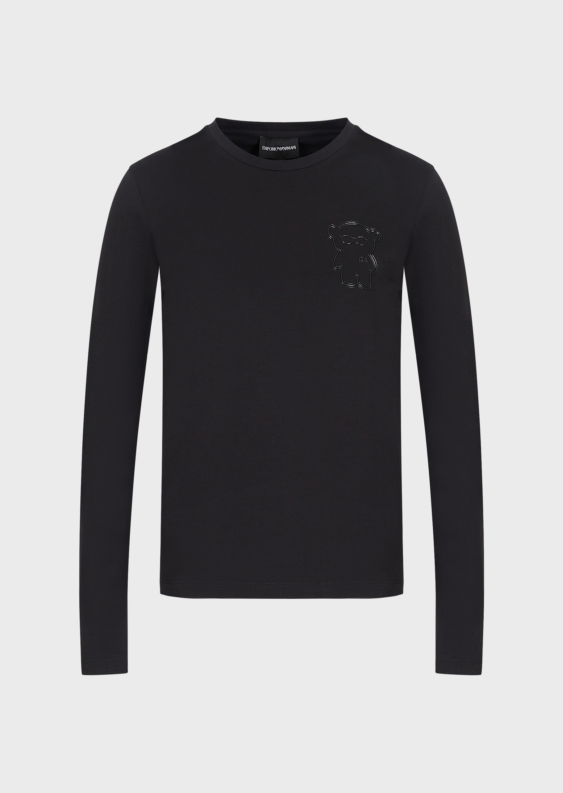 Emporio Armani 印花长袖圆领T恤