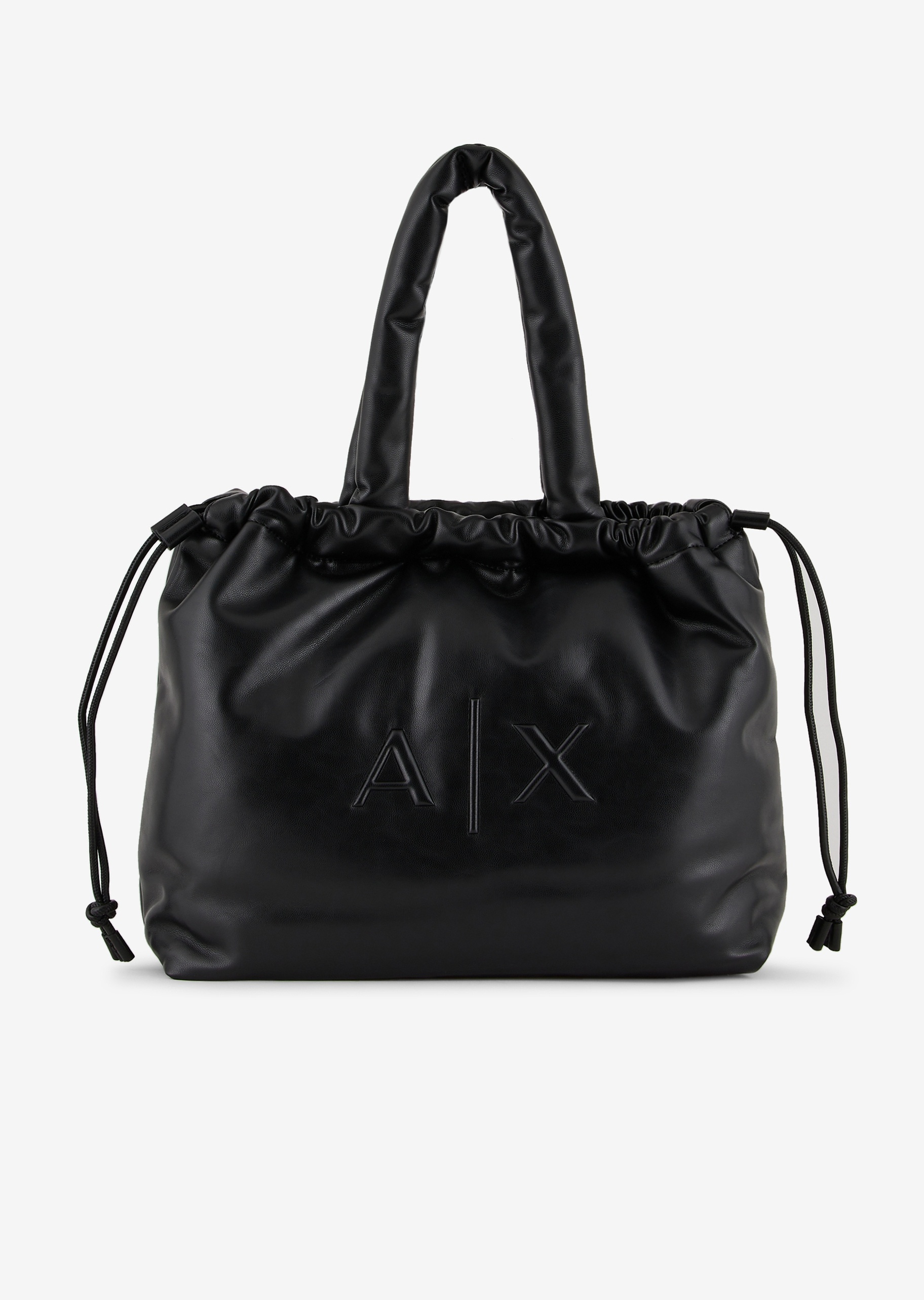 ARMANI EXCHANGE 女士填充式抽绳手提托特包
