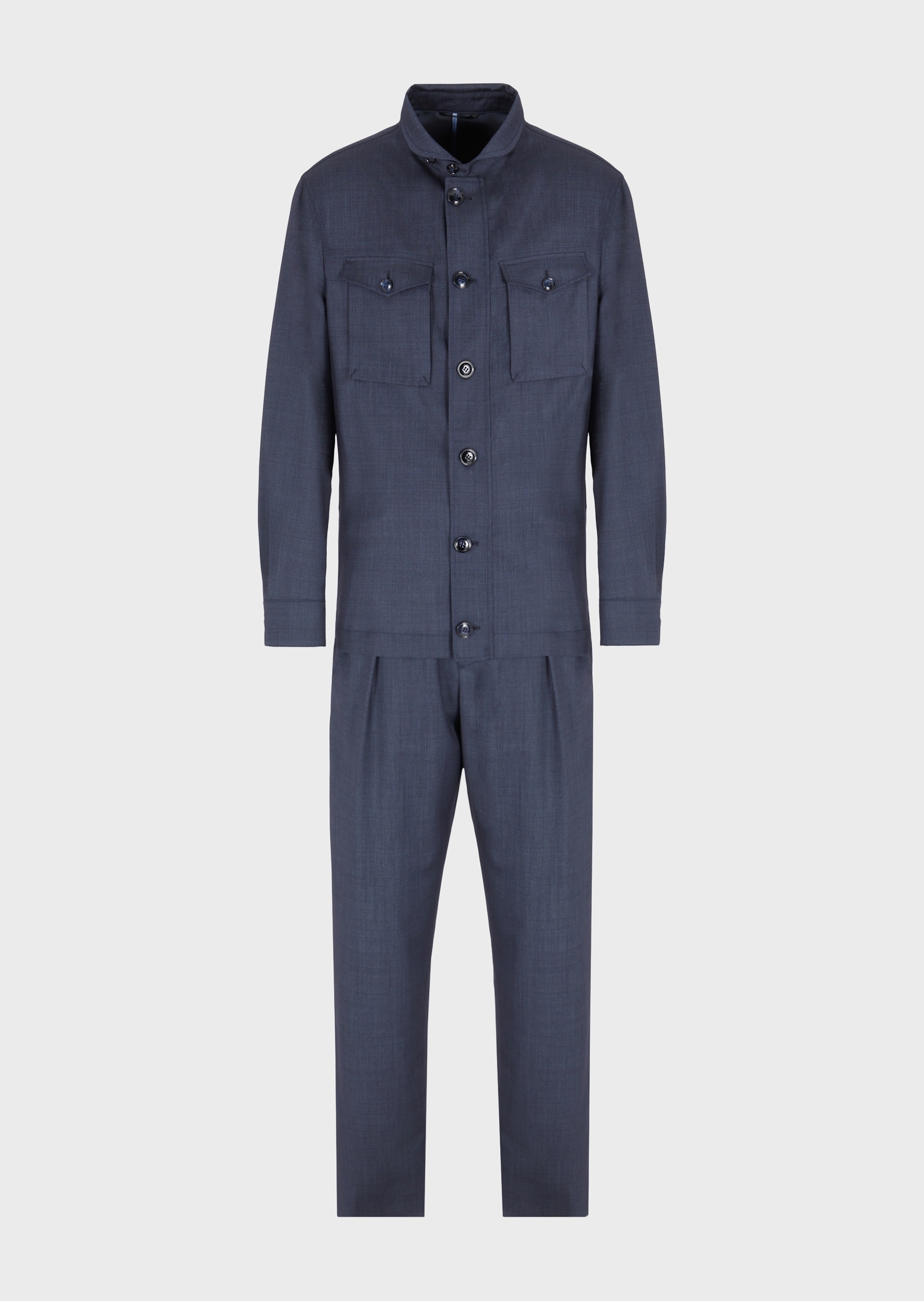 Giorgio Armani 翻领纽扣工装风套装