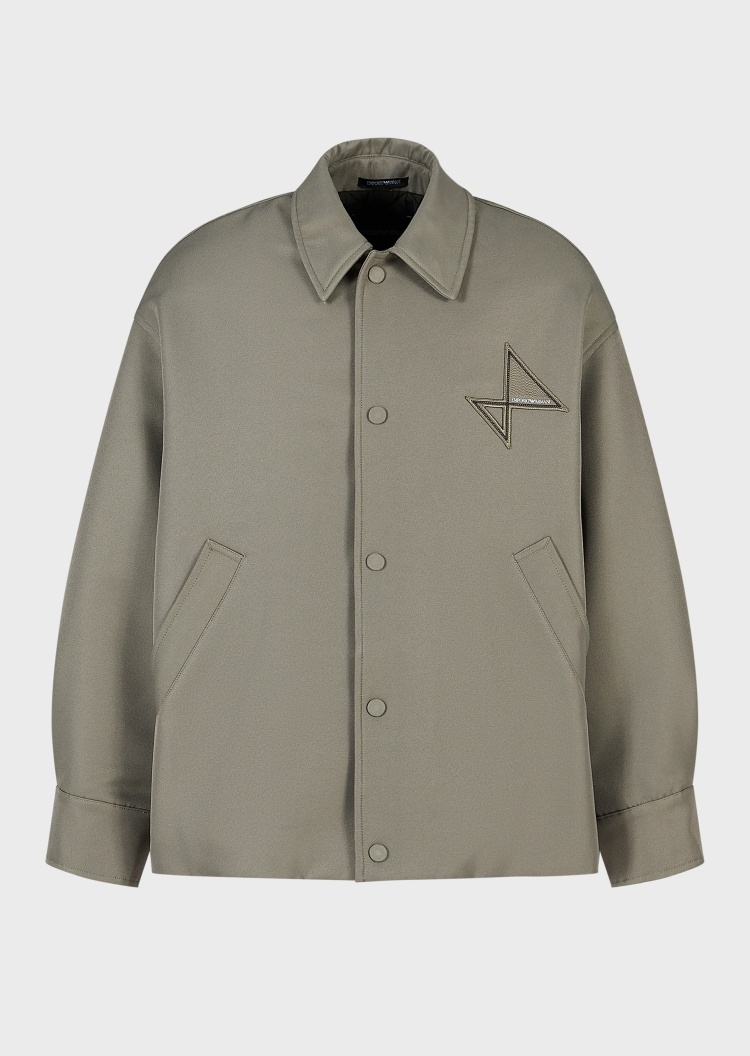 Emporio Armani 帆船贴片按扣棉服外套