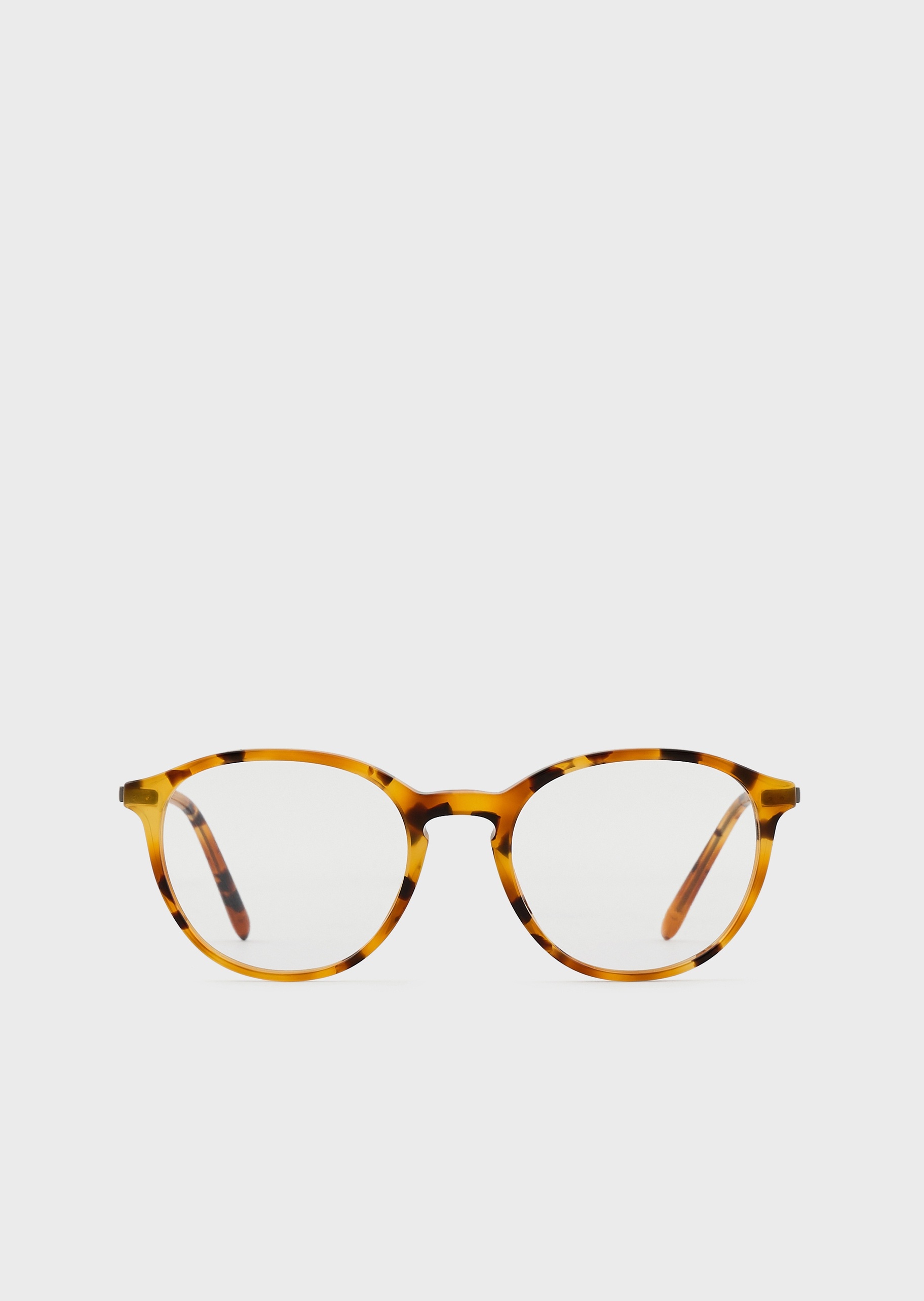 Giorgio Armani 男士新潮斑纹圆形光学眼镜