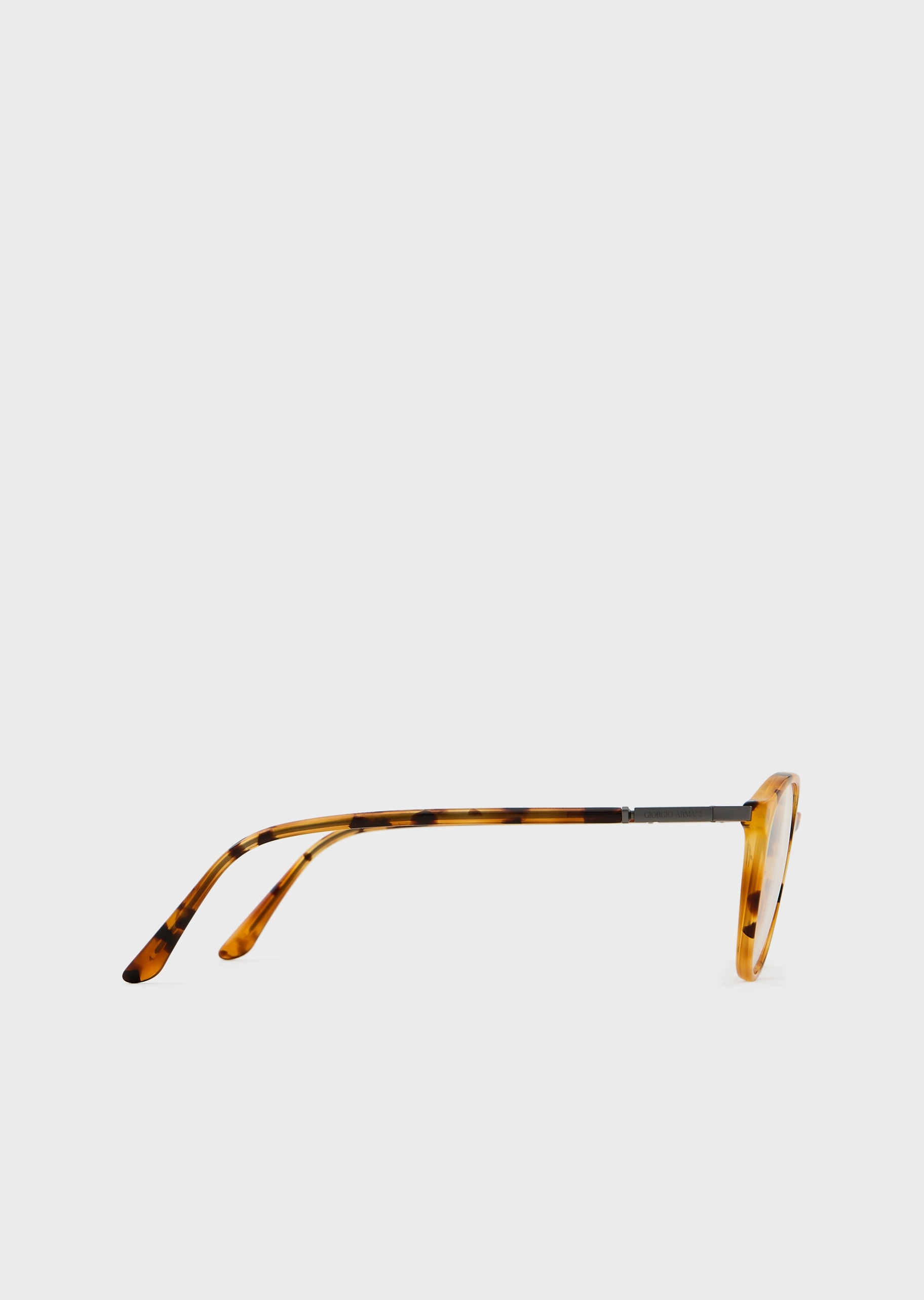 Giorgio Armani 男士新潮斑纹圆形光学眼镜