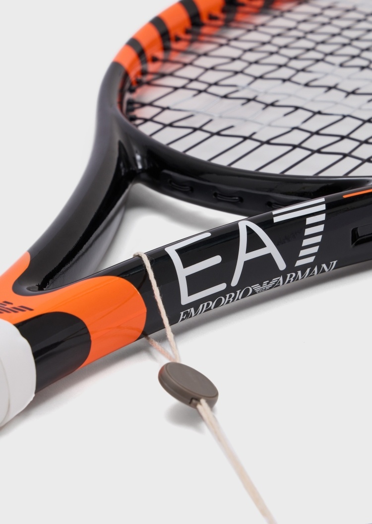 EA7 男士撞色条纹大LOGO运动网球拍