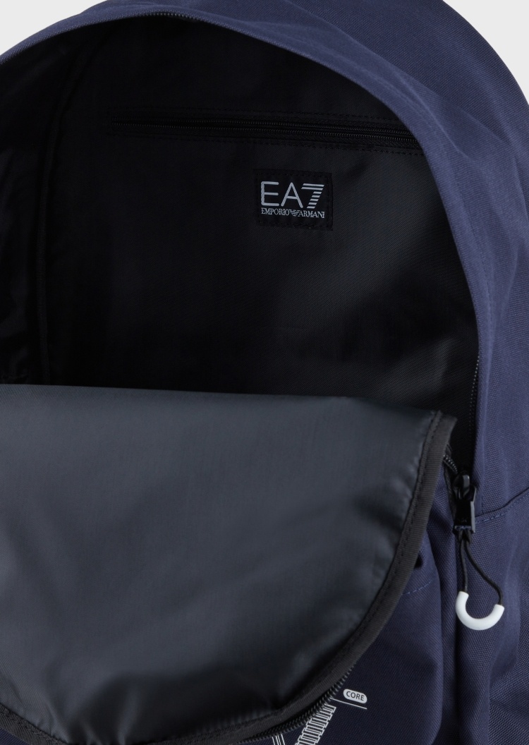 EA7 印花标识大容量双肩包