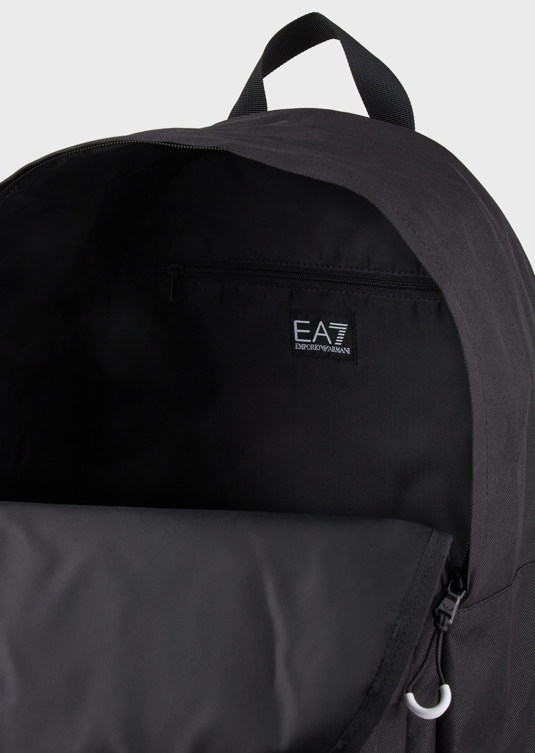 EA7 撞色印花标识双肩包