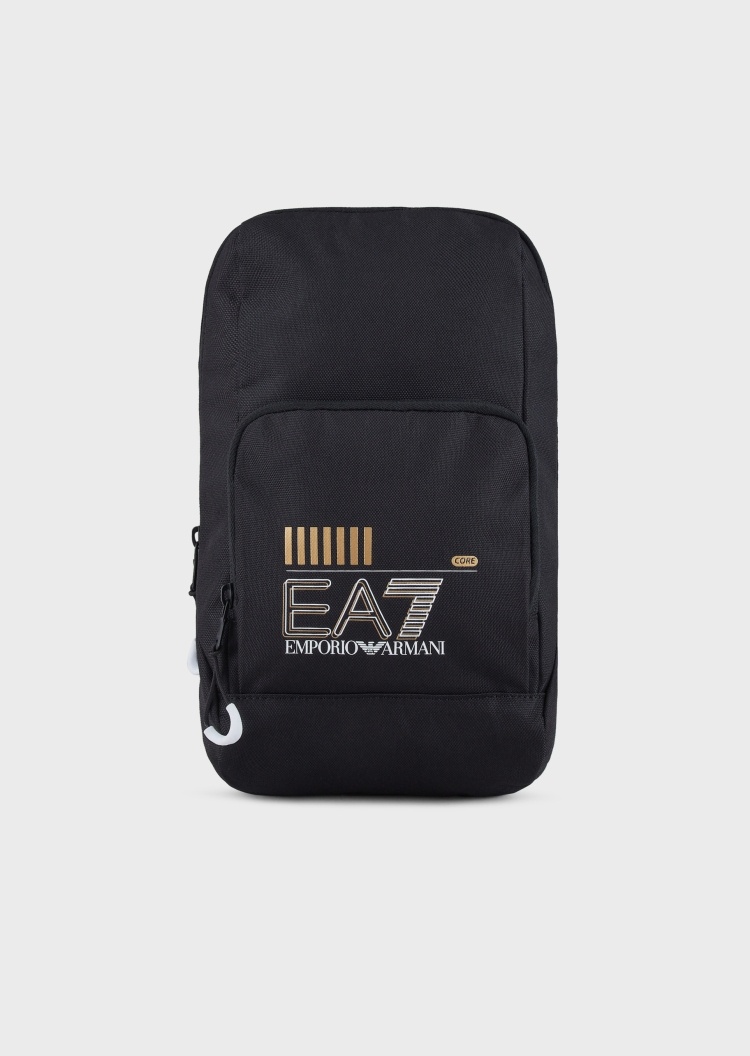 EA7 潮流竖款标识斜挎包