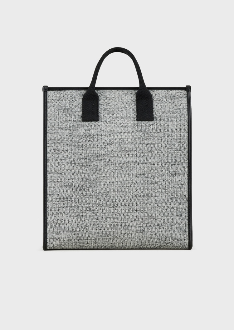 Emporio Armani 提花标识针织托特包