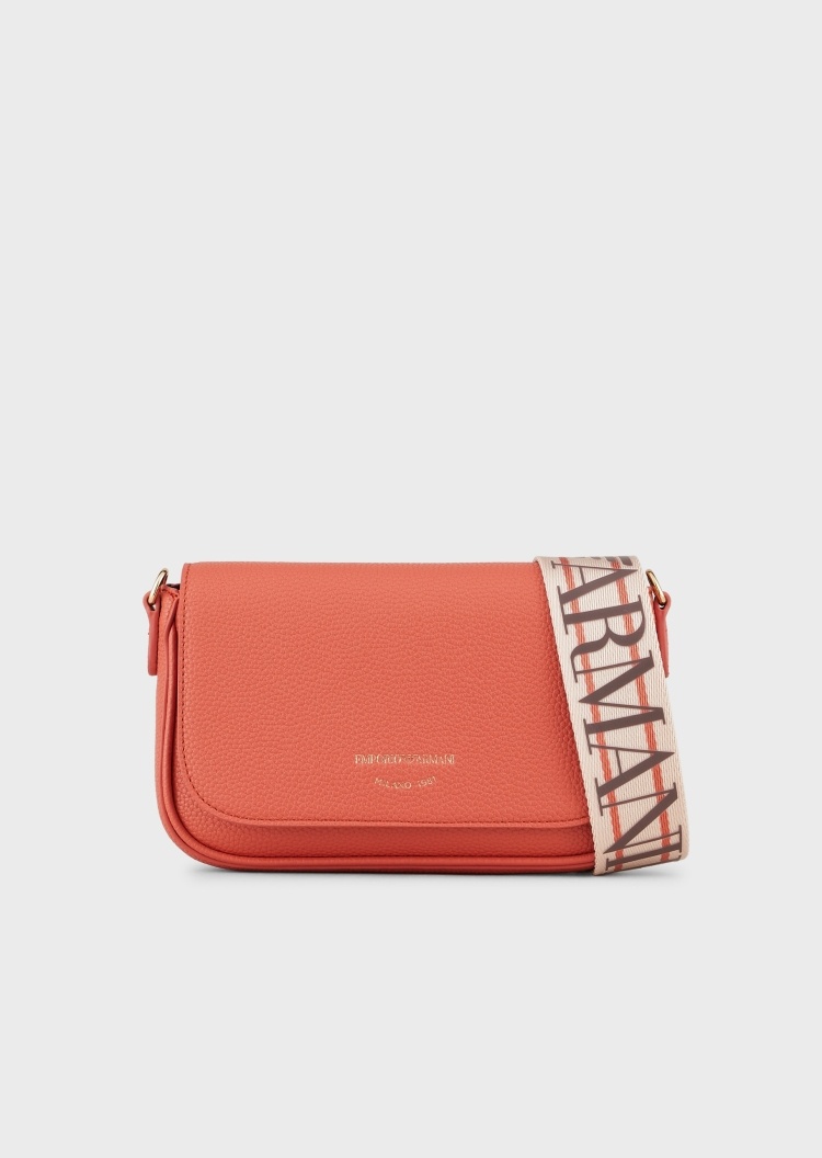 Emporio Armani 鹿皮纹斜挎迷你包