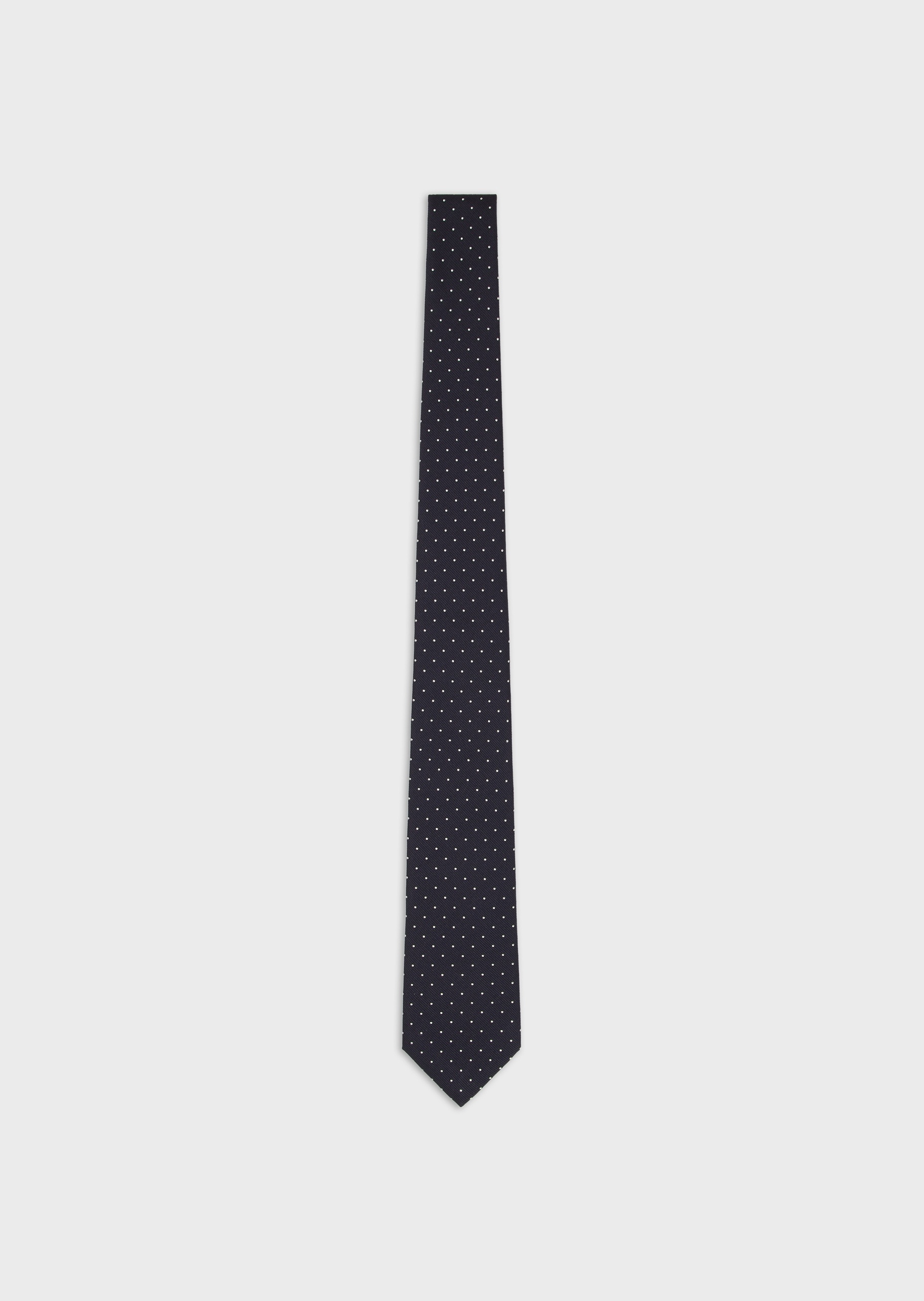 Giorgio Armani 男士桑蚕丝箭头型通体波点提花领带
