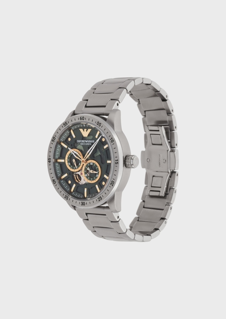 Emporio Armani 奢美镂空机械腕表