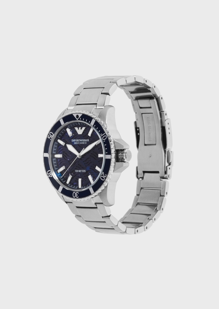 Emporio Armani 镂空纹理机械腕表