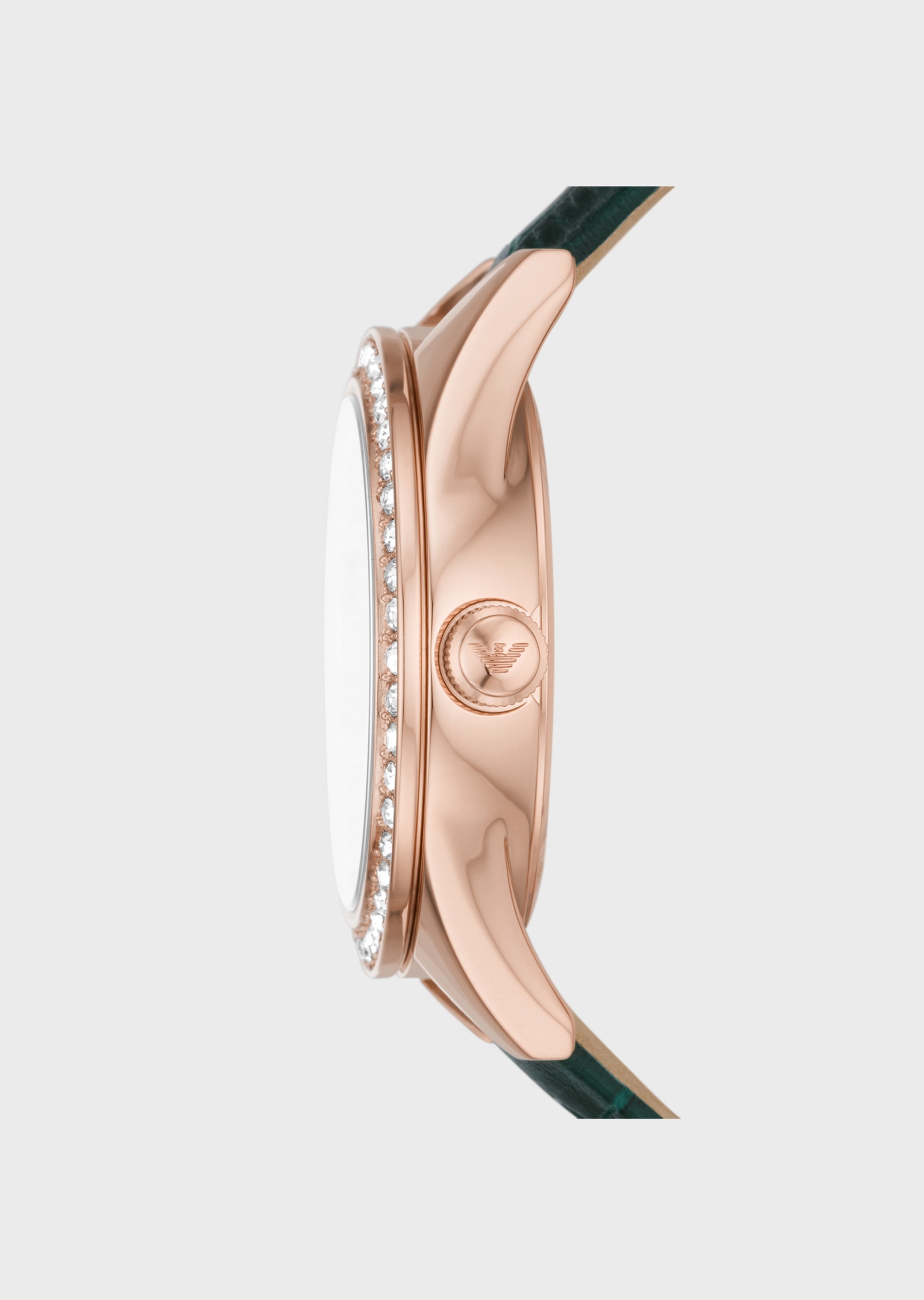 Emporio Armani 女士时髦镶钻石英腕表