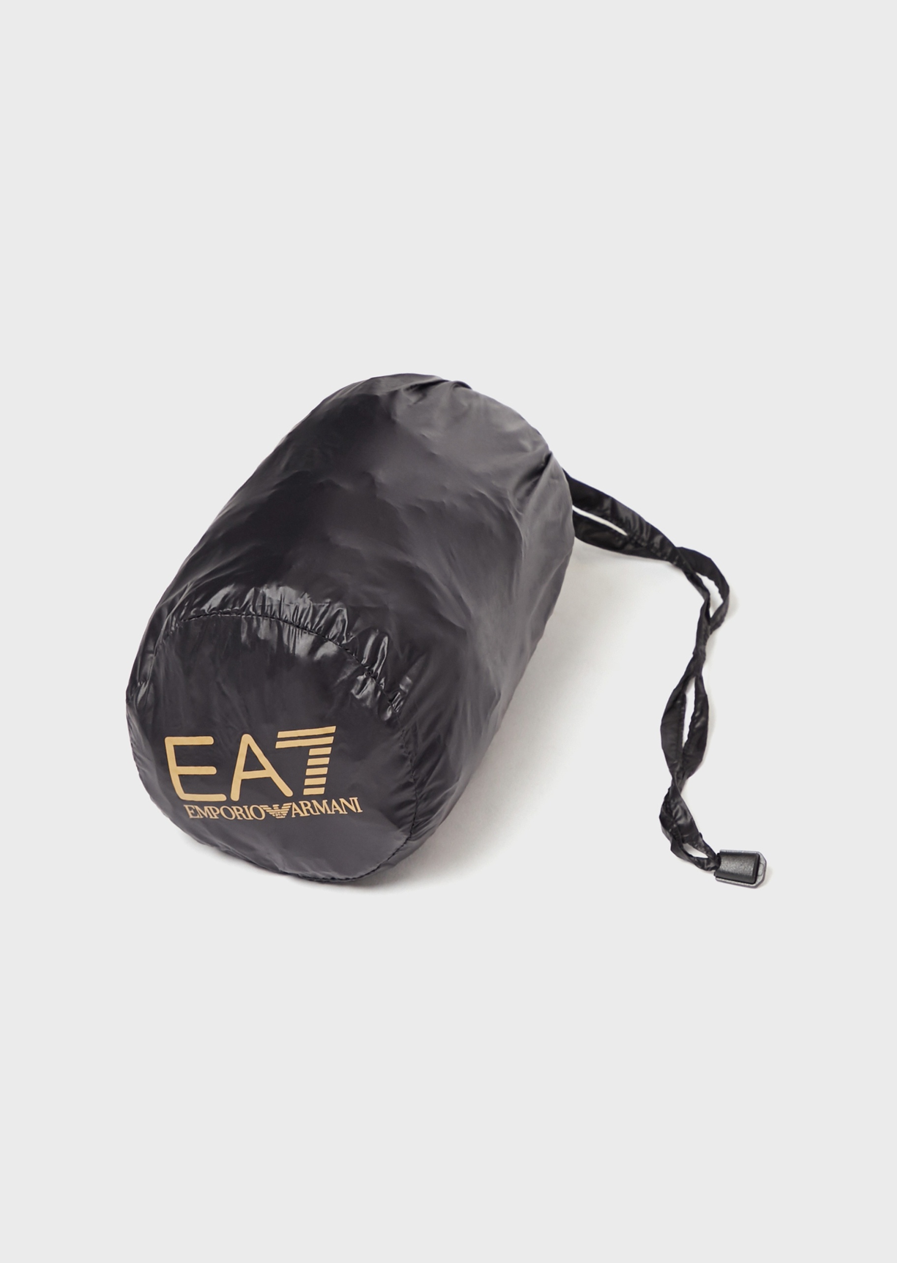 EA7 男士合身长袖连帽健身训练休闲羽绒服