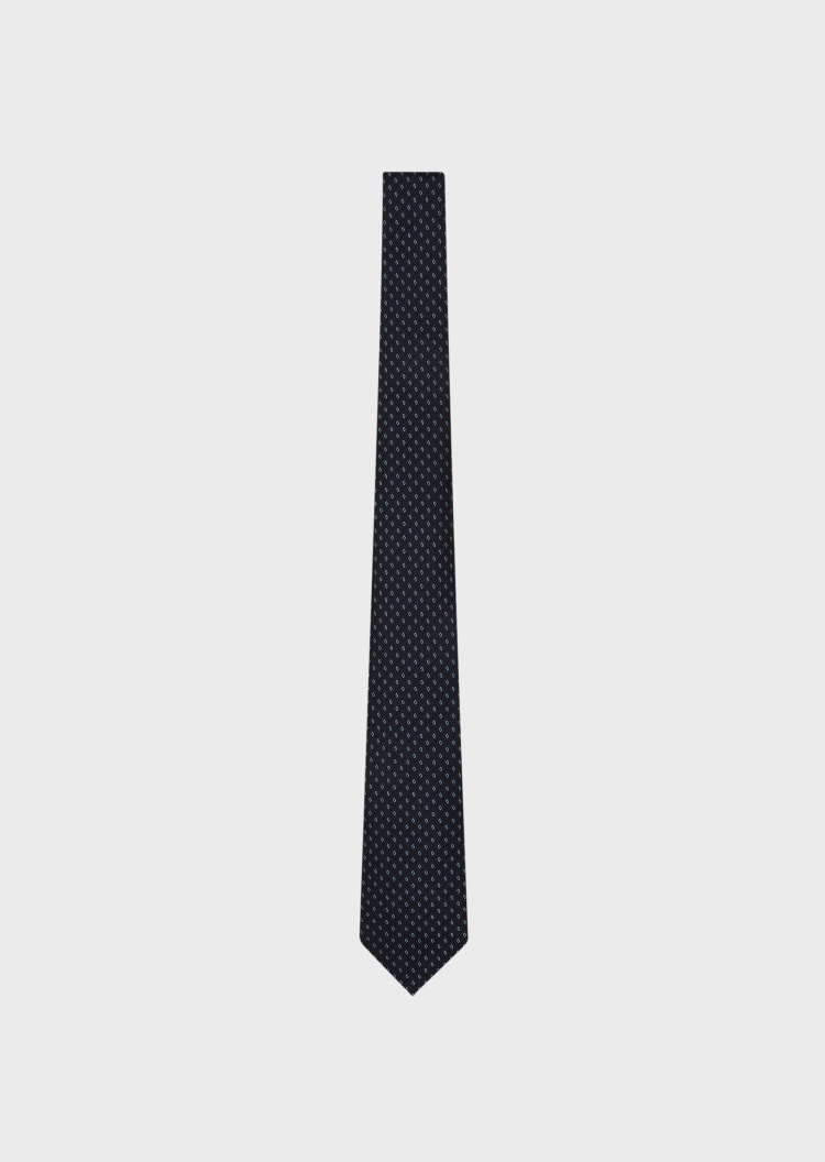 Emporio Armani 提花菱形图案领带