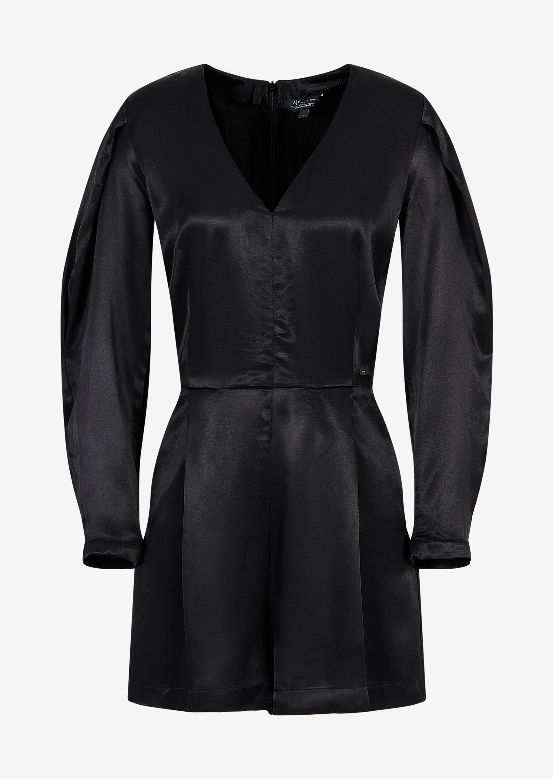 ARMANI EXCHANGE 女士V领长袖压褶连体短裤