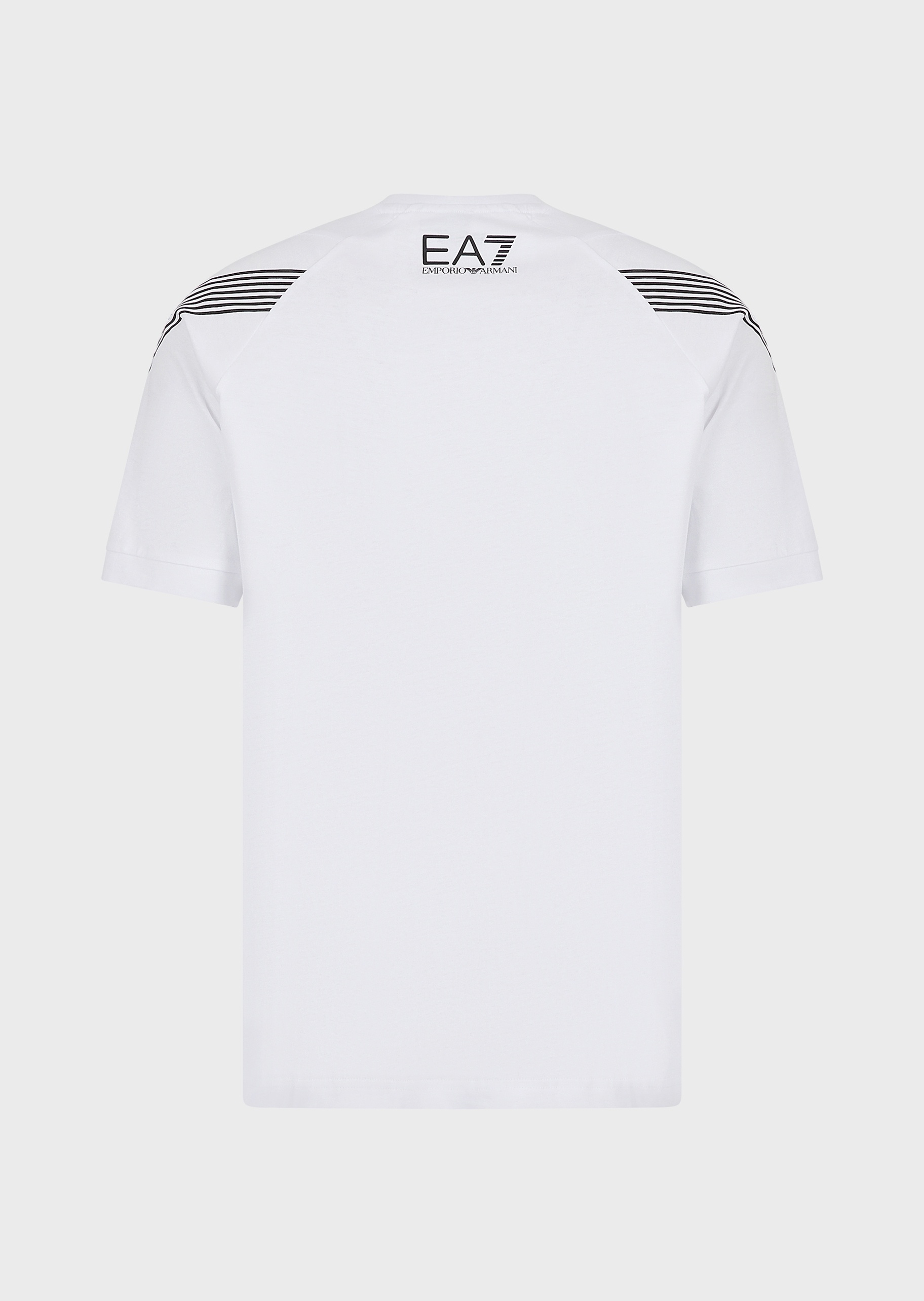 EA7 线条标识圆领T恤