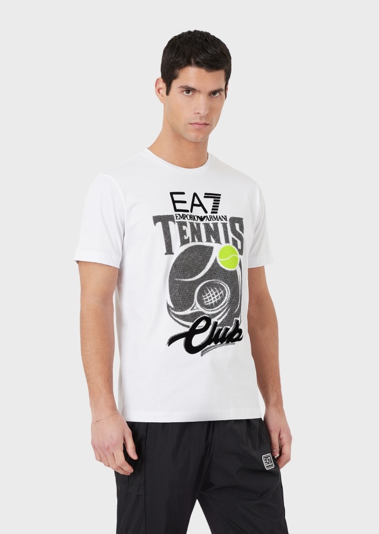 EA7 网球俱乐部棉质T恤