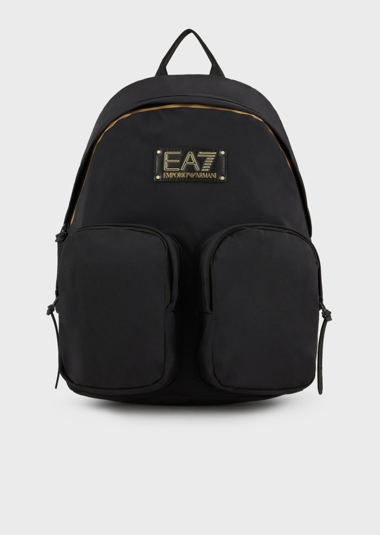 EA7 立体外袋拉链双肩包
