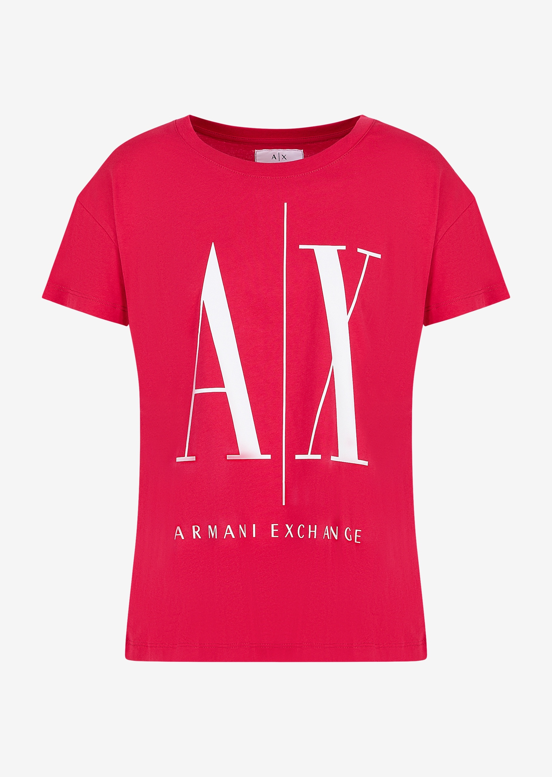 ARMANI EXCHANGE 女士圆领宽松落肩全棉T恤