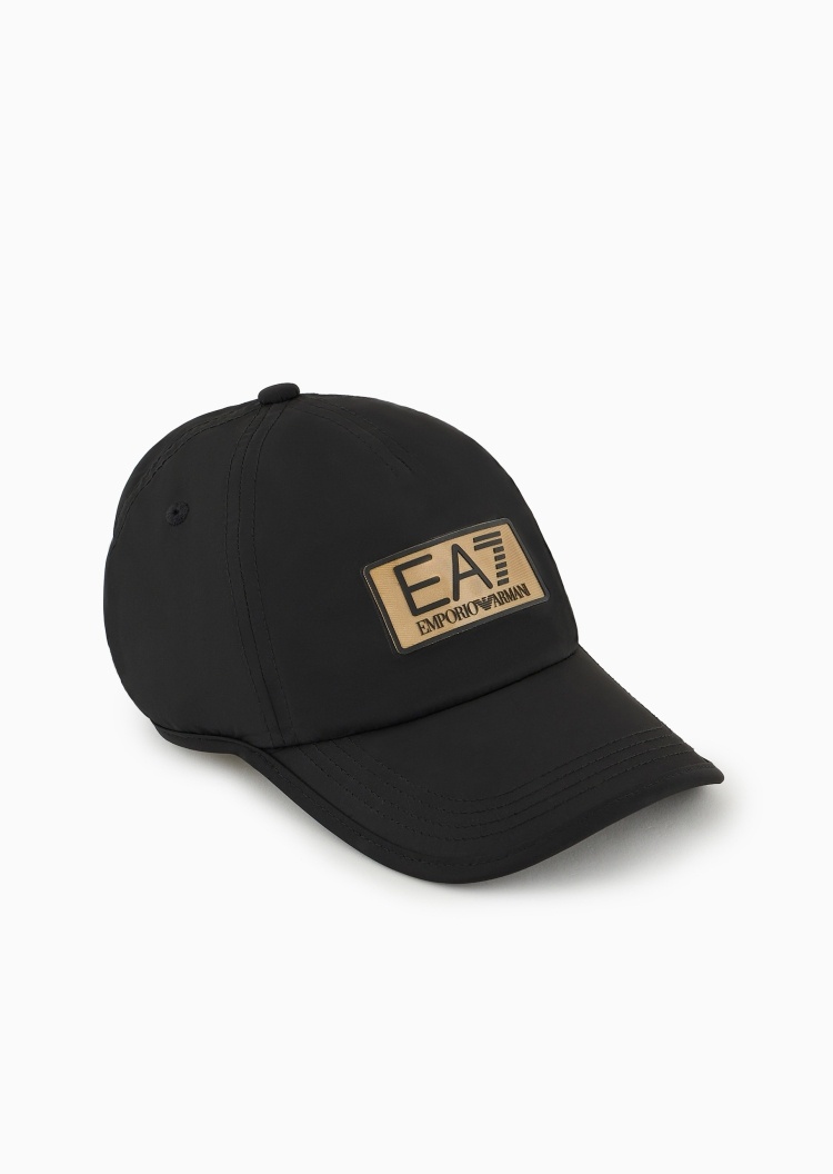 EA7 男女抽绳圆顶弯檐透气孔遮阳棒球帽