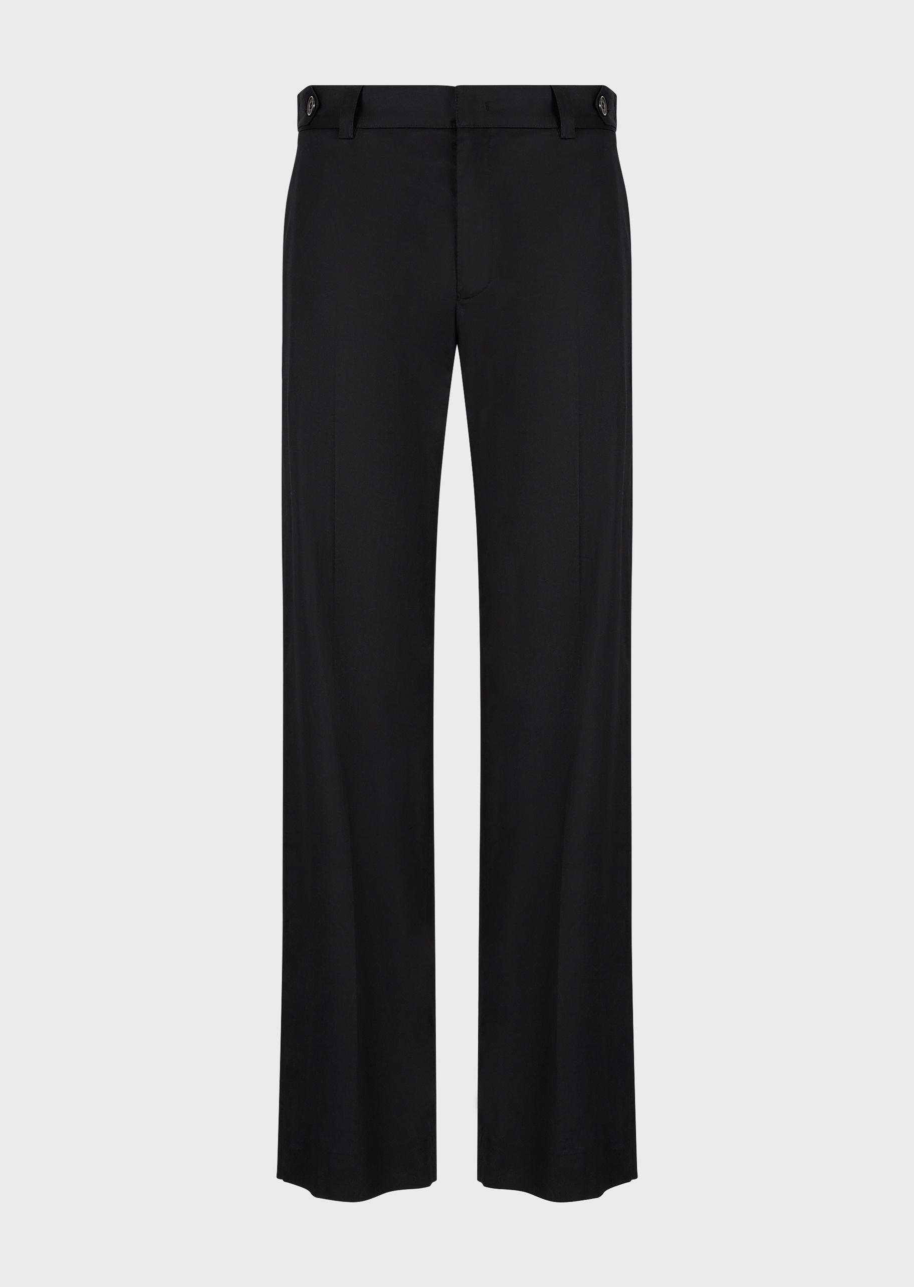 Emporio Armani 侧开衩轻盈棉质休闲裤
