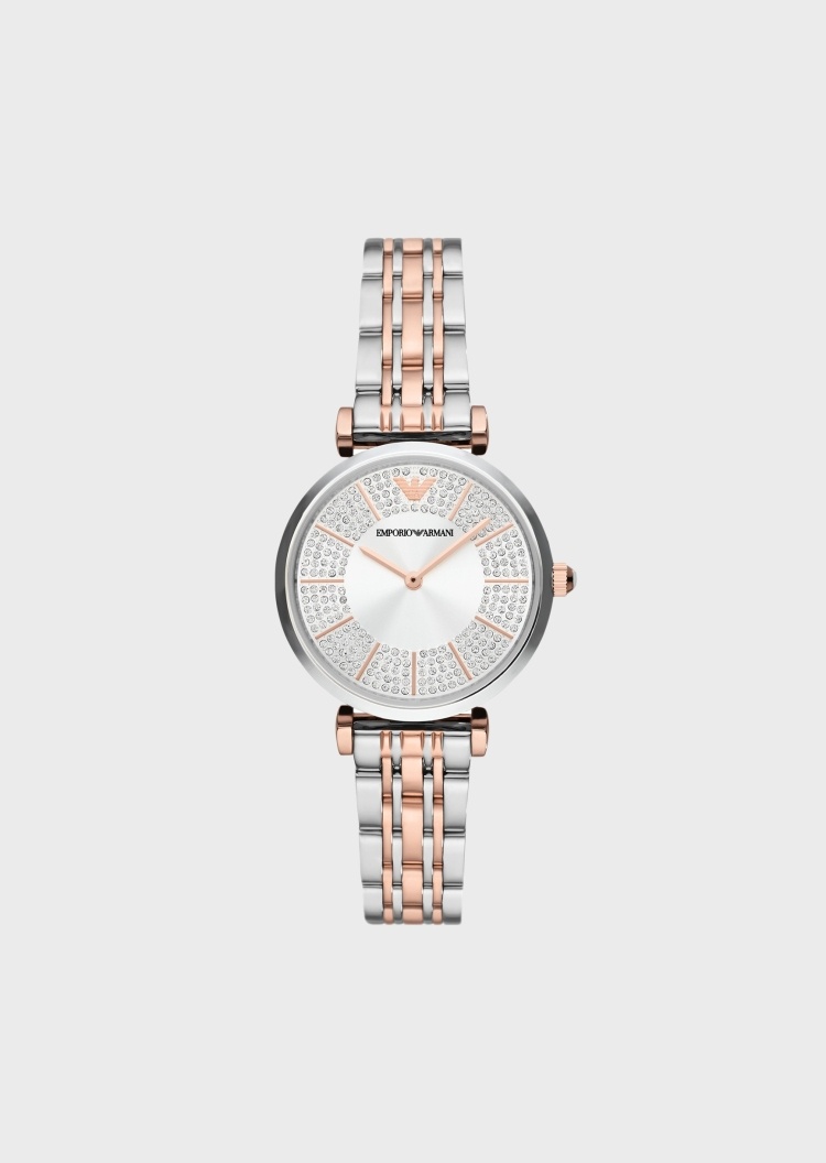 Emporio Armani 珍珠满天星项链腕表套装