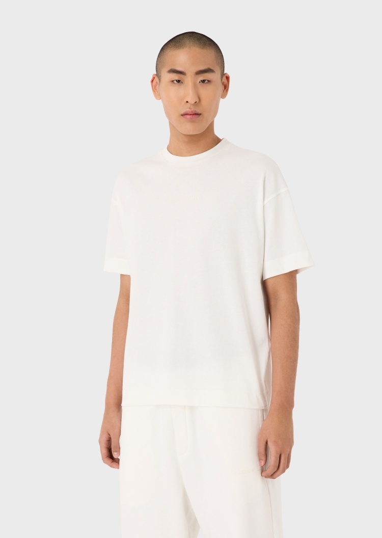 Emporio Armani 橡胶标识简约T恤