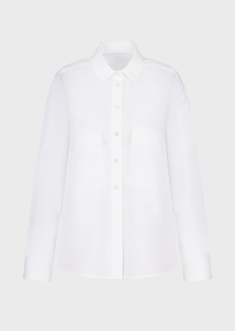 Emporio Armani 工装风口袋棉质衬衫