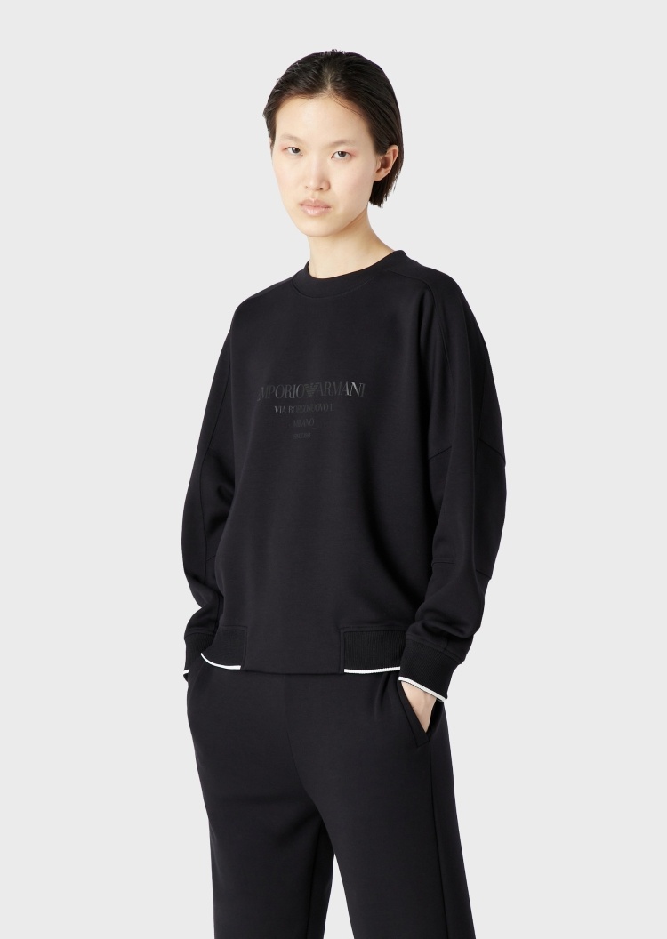 Emporio Armani 经典标识撞色卫衣