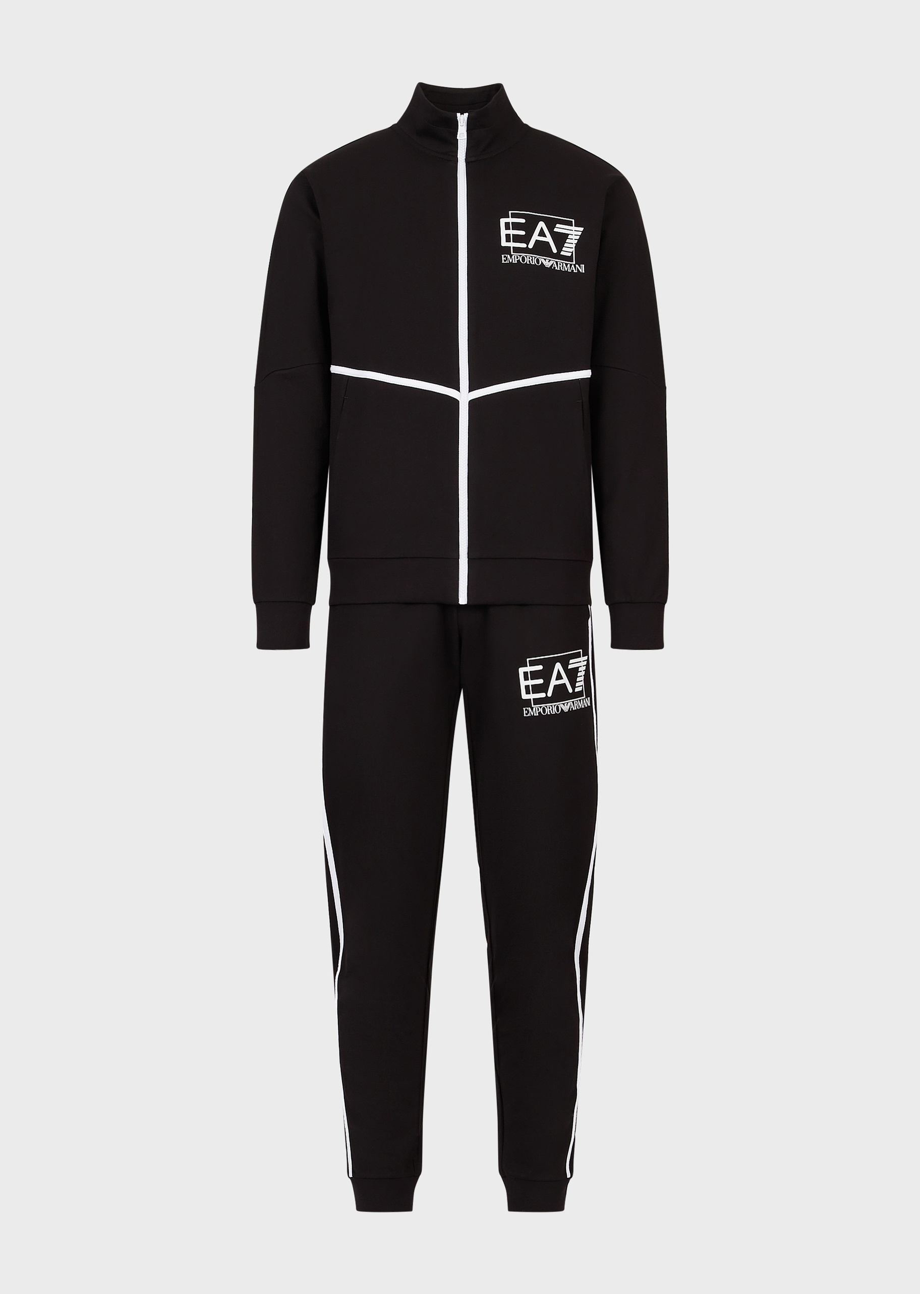 EA7 亮色标识棉质运动套装