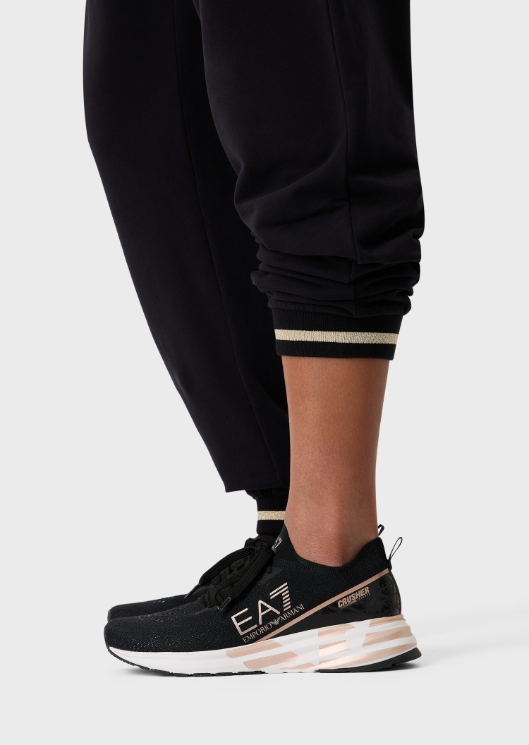 EA7 标识运动束脚卫裤