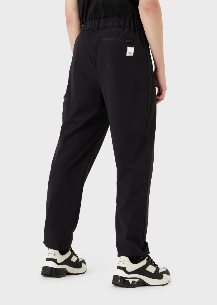 Emporio Armani 立体廓形拉链卫裤