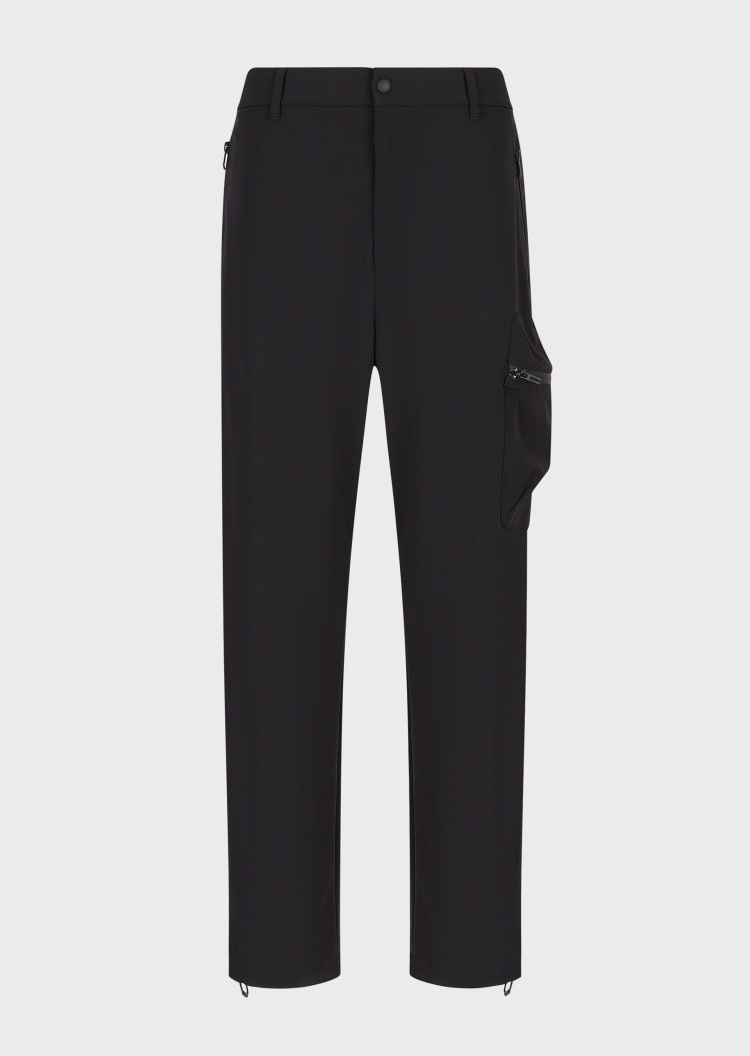 Emporio Armani 立体廓形拉链卫裤