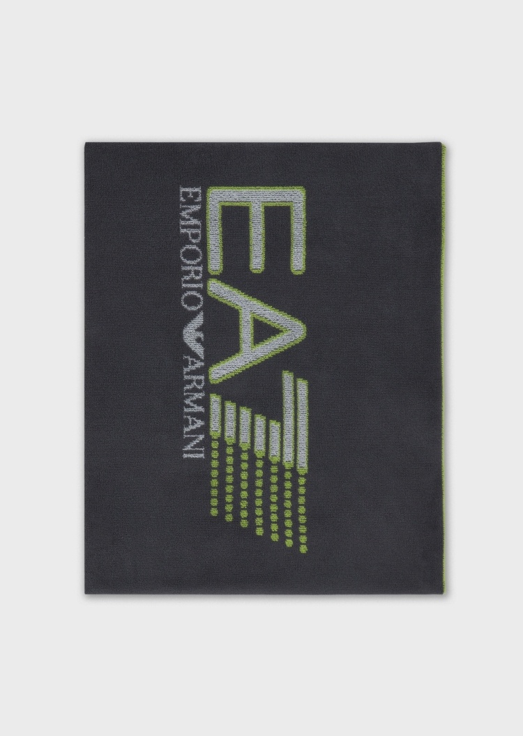 EA7 经典撞色运动浴巾