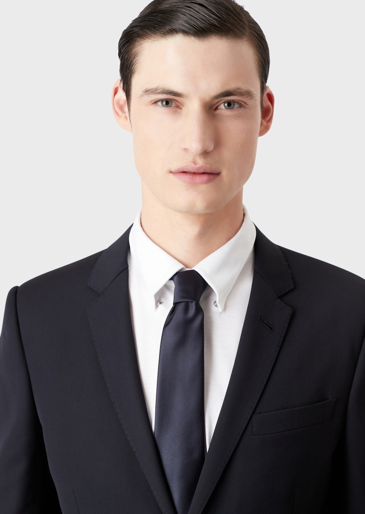 Emporio Armani 简约桑蚕丝领带