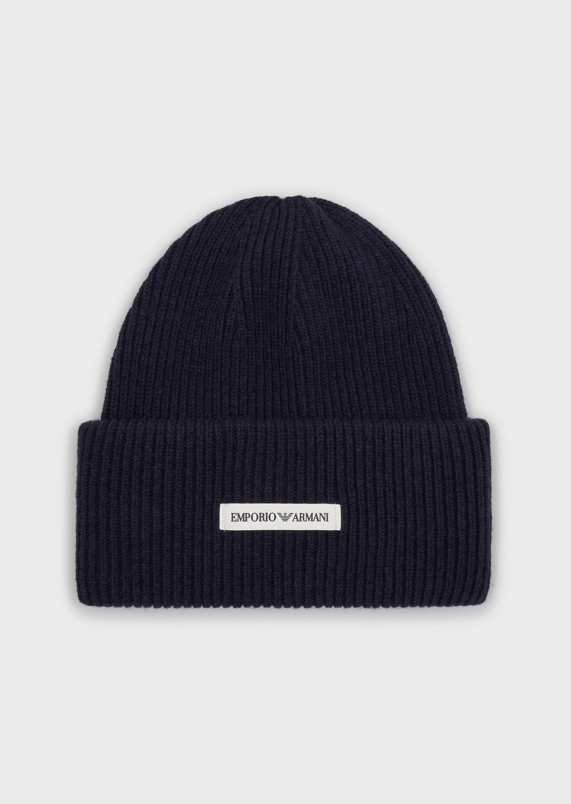 Emporio Armani 绵羊毛保暖针织帽
