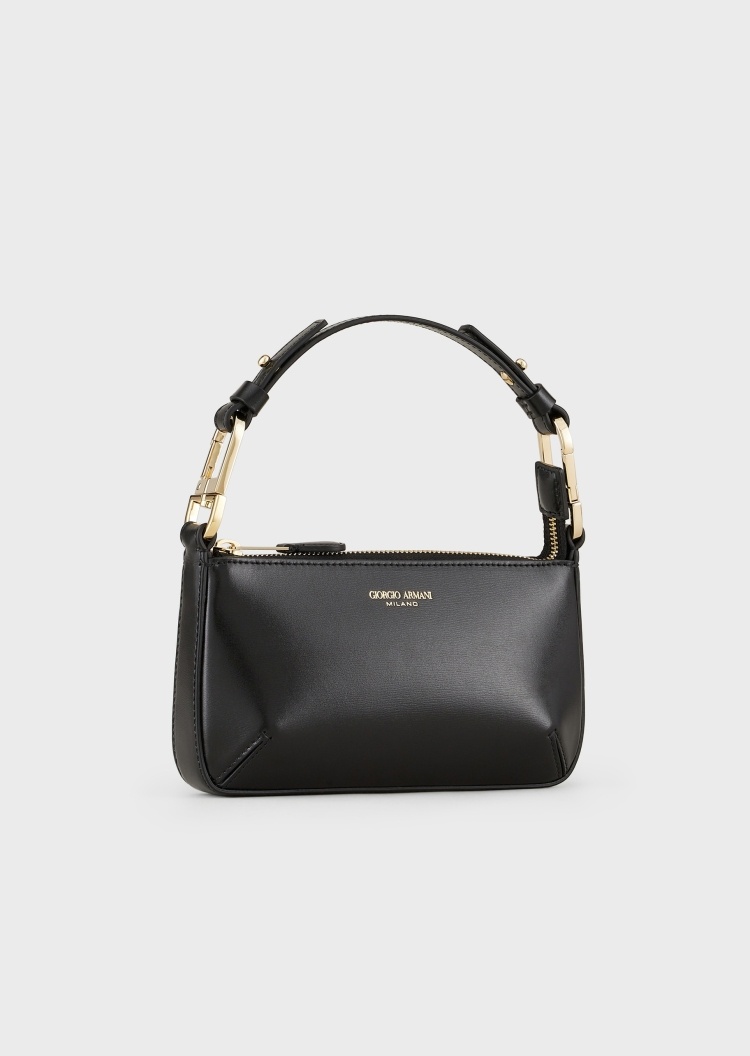 Giorgio Armani La Prima女士牛皮革横款迷你背提包