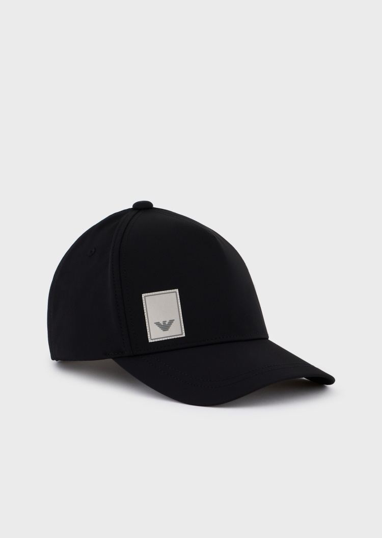 Emporio Armani 鹰标贴片魔术贴棒球帽