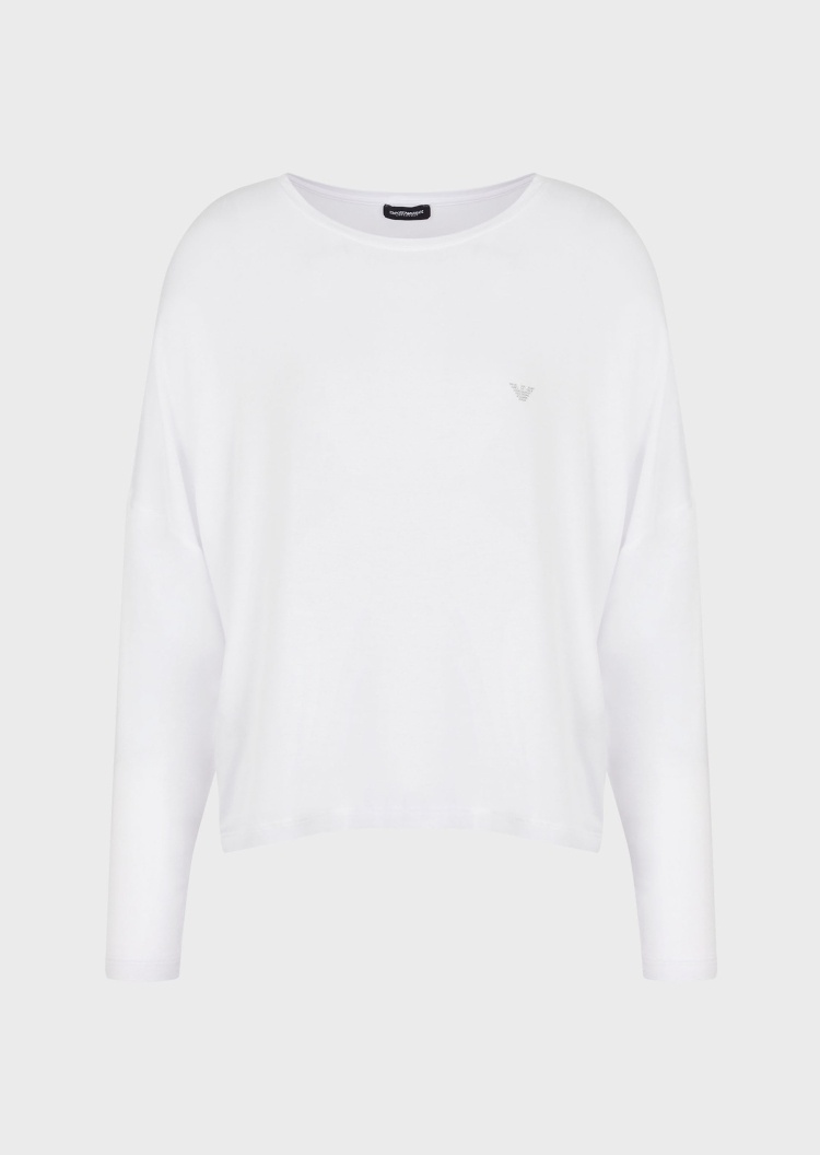 Emporio Armani 落肩长袖T恤家居服